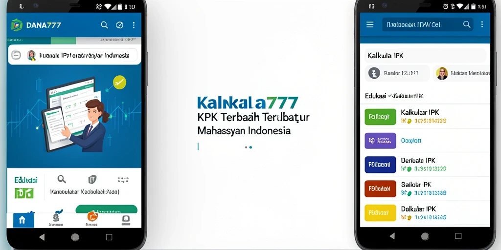 Tampilan antarmuka DANA777 yang sederhana dan fungsional untuk Kalkulator IPK.