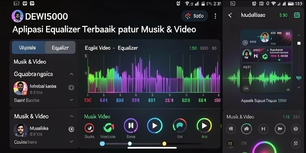 Tampilan antarmuka DEWI5000 yang intuitif dan menarik.