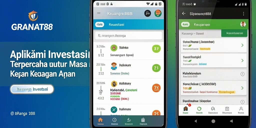 Tampilan antarmuka aplikasi GRANAT88 yang modern dan fungsional.