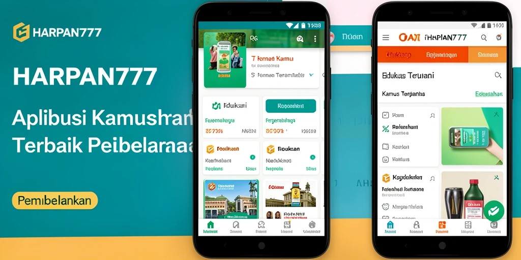 Tampilan antarmuka utama HARAPAN777 untuk terjemahan kata.