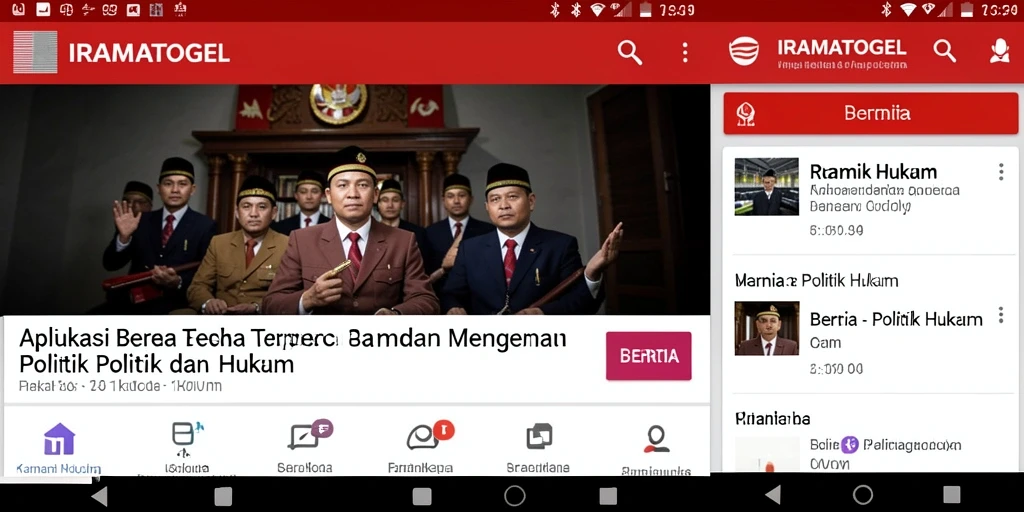 Antarmuka pengguna aplikasi IRAMATOGEL yang modern dan informatif.