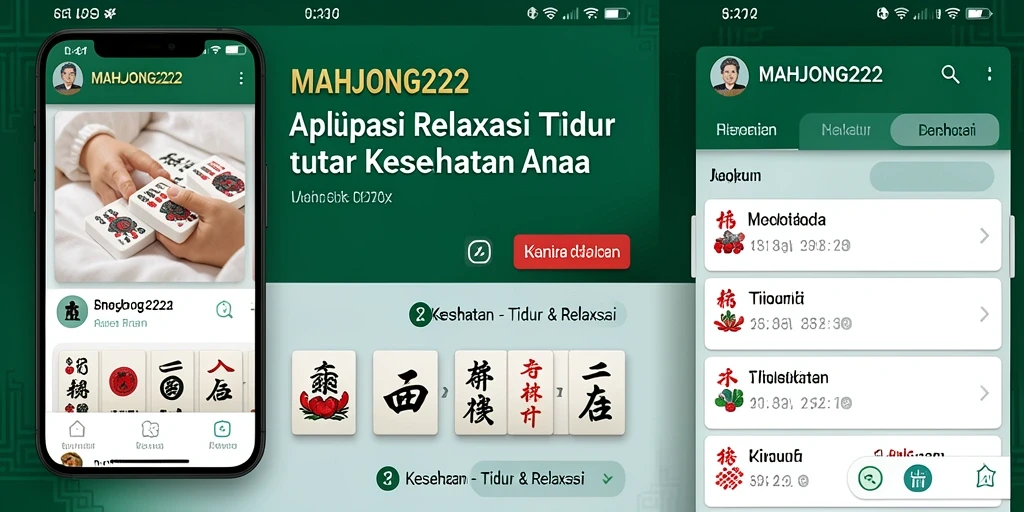 Antarmuka MAHJONG222 yang menenangkan untuk relaksasi tidur.